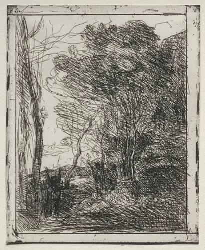 The Gallic Round by Jean-Baptiste-Camille Corot, print, 1921