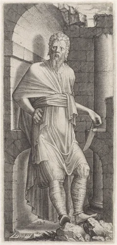 Apostel Bartolomeüs by Lambertus Suavius, print, 1545-1548
