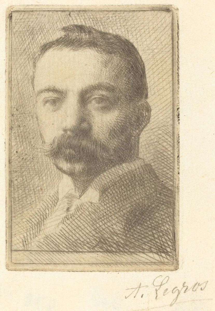 E.D. Adams, 3rd plate by Alphonse Legros, print, 1837-1911