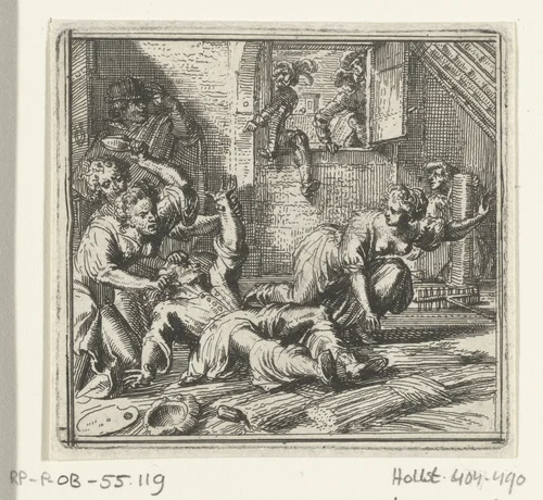 Illustratie voor de Decamerone van Boccaccio by Romeyn de Hooghe, print, 1697