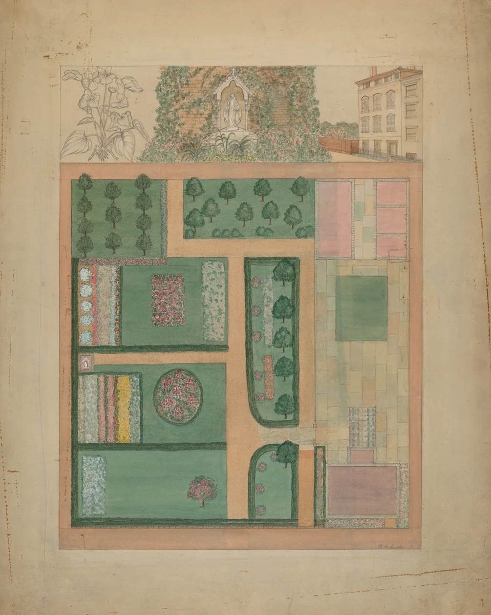 Parmentier Grounds by Virginia Richards, index of american design, 1936