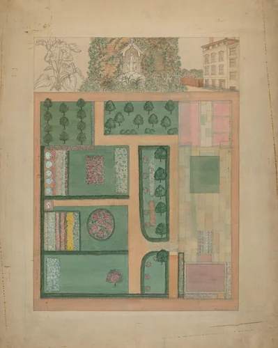 Parmentier Grounds by Virginia Richards, index of american design, 1936