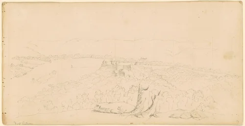 Fort Putnam by Seth Eastman, drawing, 1837