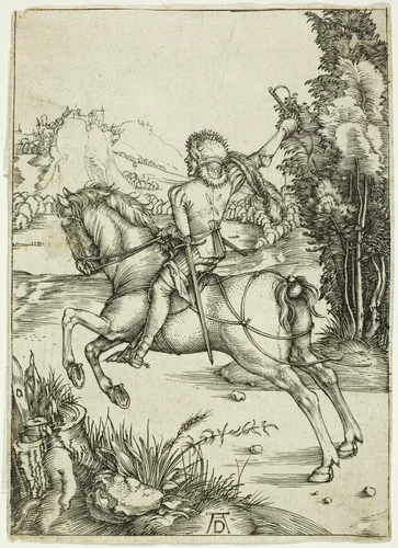 The Small Courier by Albrecht Dürer, print, 1491-1501