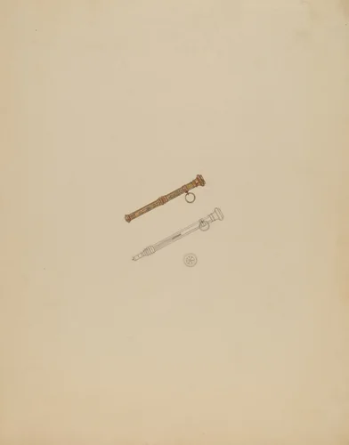 Pencil Charm by Vincent Burzy, index of american design, 1936