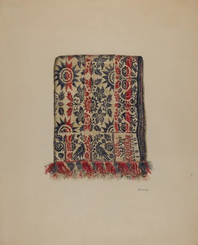 Coverlet by Eva Wilson, index of american design, 1938