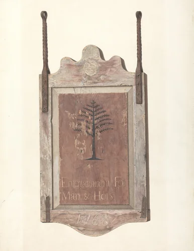 Tavern Sign by Alfred Parys, index of american design, 1940