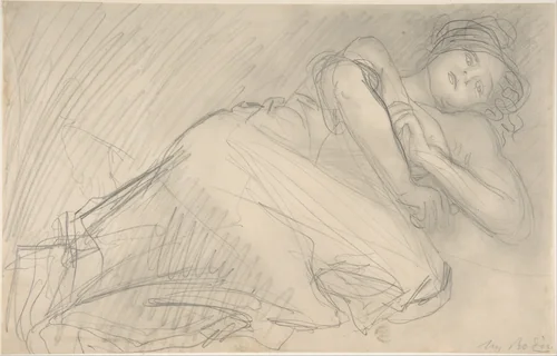 The Abandoned by Auguste Rodin, drawing, 1897-1907