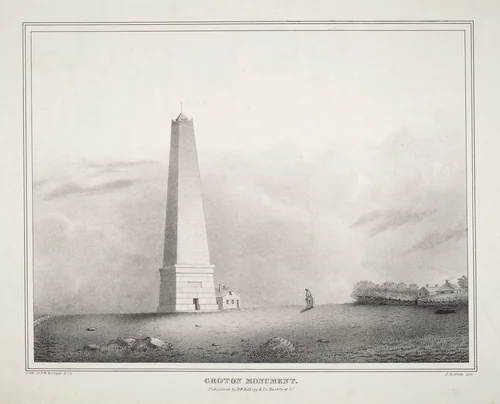 Groton Monument by J.R. Butts, print, 1830-1840
