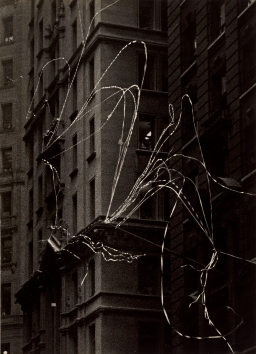 Tickertape/New York City by Robert Frank, photograph, 1951
