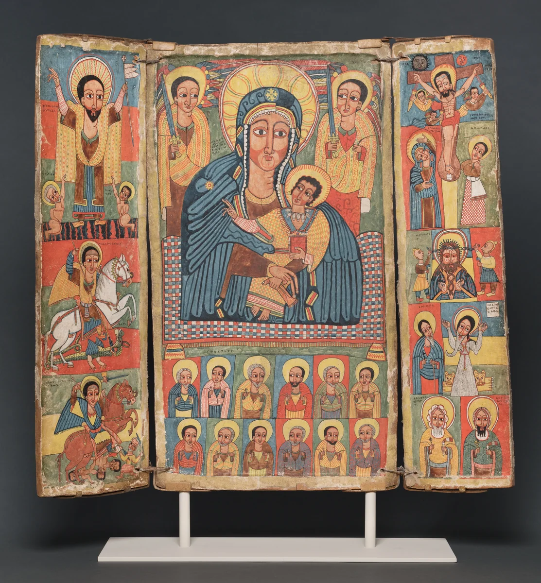 Triptych Icon by Central Ethiopia Eastern and Southern Africa, other, 1682-1706
