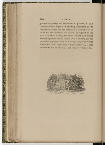 Tailpiece (page 160) from The Fables of Aesop by Thomas Bewick, illustrated book, 1818