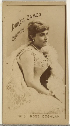Card Number 15, Rose Coghlan, from the Actors and Actresses series (N145-4) issued by Duke Sons & Co. to promote Cameo Cigarettes by W. Duke, Sons & Co., photograph, 1880-1889
