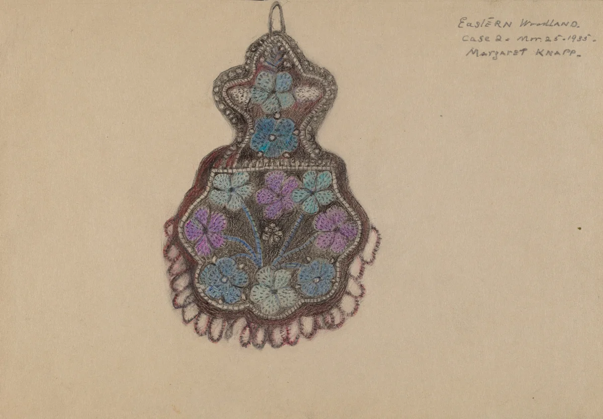 Beaded Bag by Margaret Knapp, index of american design, 1935