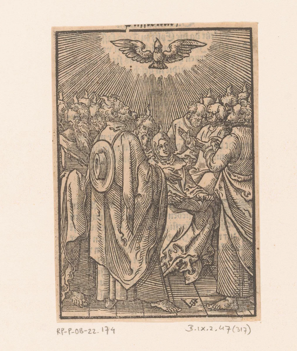Uitstorting van de Heilige Geest by Unknown, print, 1552
