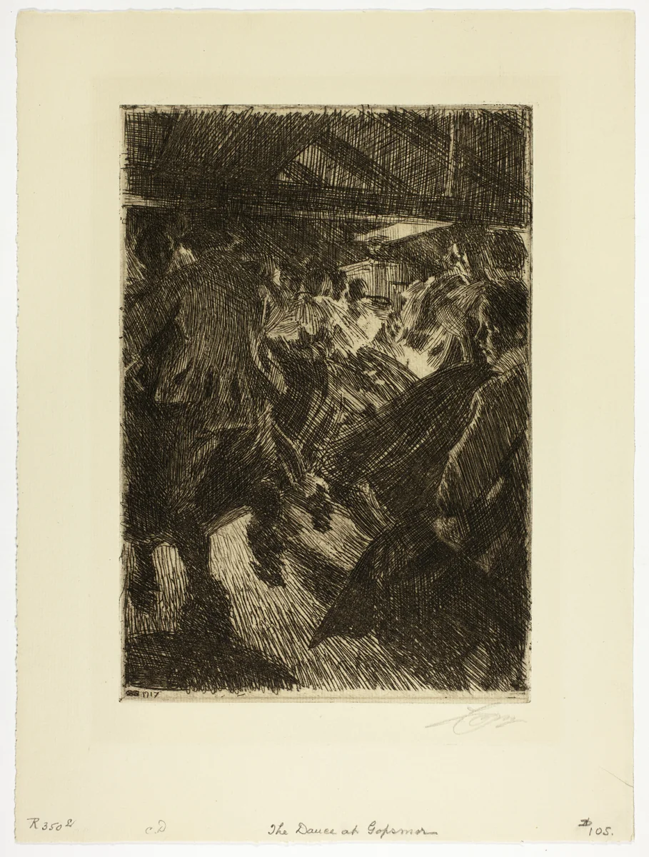 Gopsmor Cottage by Anders Zorn, print, 1917