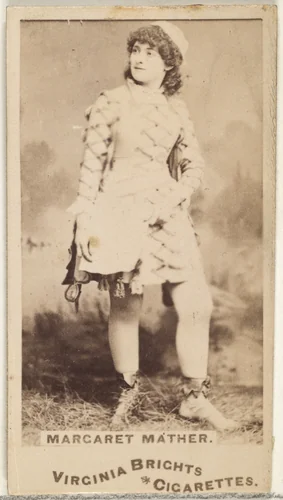 Margaret Mather, from the Actors and Actresses series (N45, Type 1) for Virginia Brights Cigarettes by Allen & Ginter, photograph, 1885-1891