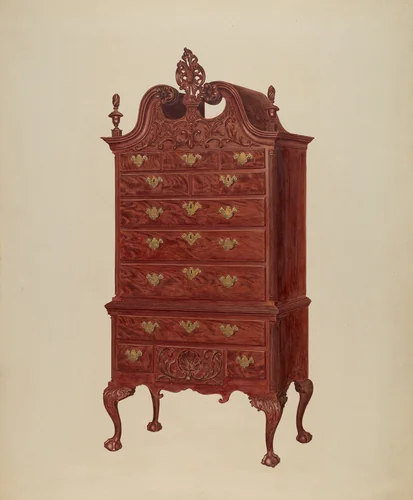 Highboy by Francis Borelli, index of american design, 1939