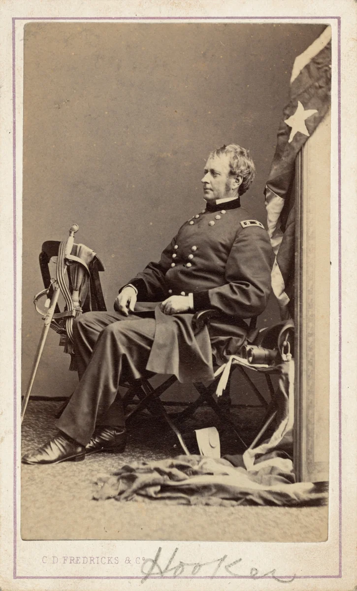 General Joseph Hooker by Charles D. Fredricks, photograph, 1860-1870