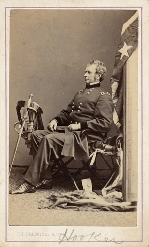 General Joseph Hooker by Charles D. Fredricks, photograph, 1860-1870
