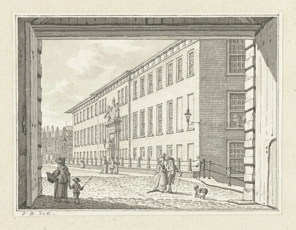 Burgerweeshuis te Rotterdam by Jan Bulthuis, drawing, 1790