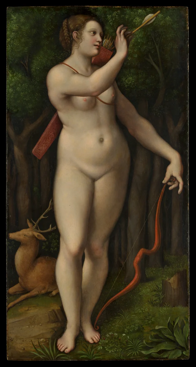 Diana the Huntress by Giampietrino, painting, 1526-1549