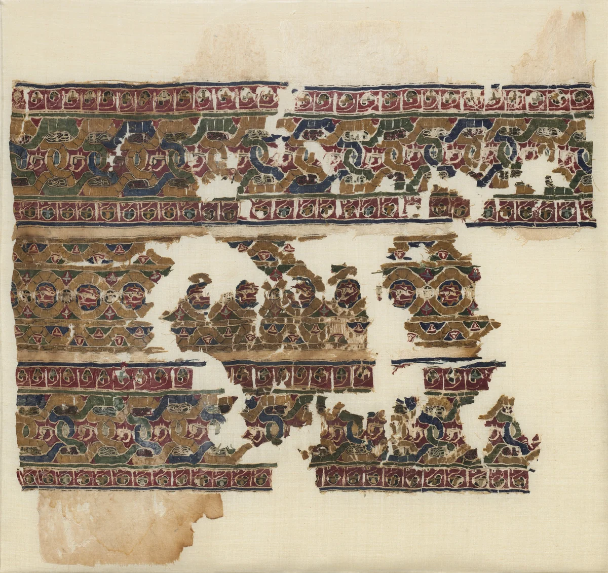 Tiraz with guilloche bands by Unknown, textile, 1075-1125