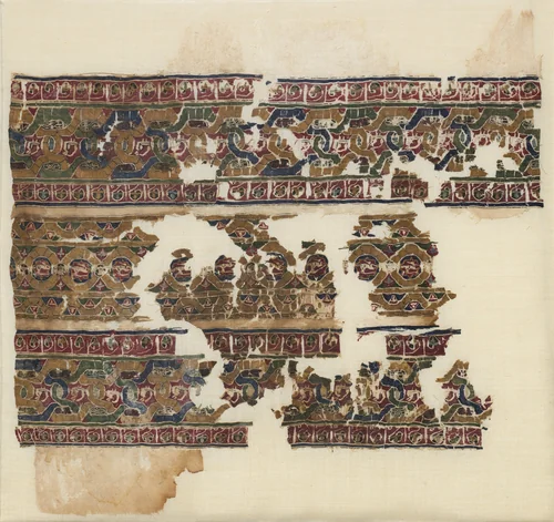 Tiraz with guilloche bands by Unknown, textile, 1075-1125