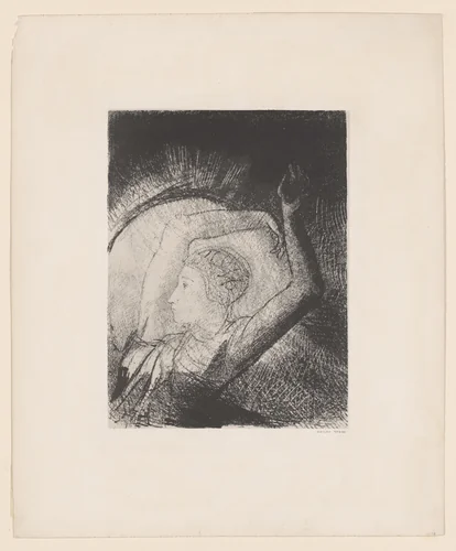 A Woman Clothed with the Sun (Une Femme revêtue du soleil) by Odilon Redon, print, 1899
