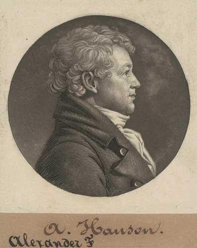 Alexander Contee Hanson by Charles B. J. Févret de Saint-Mémin, print, 1804