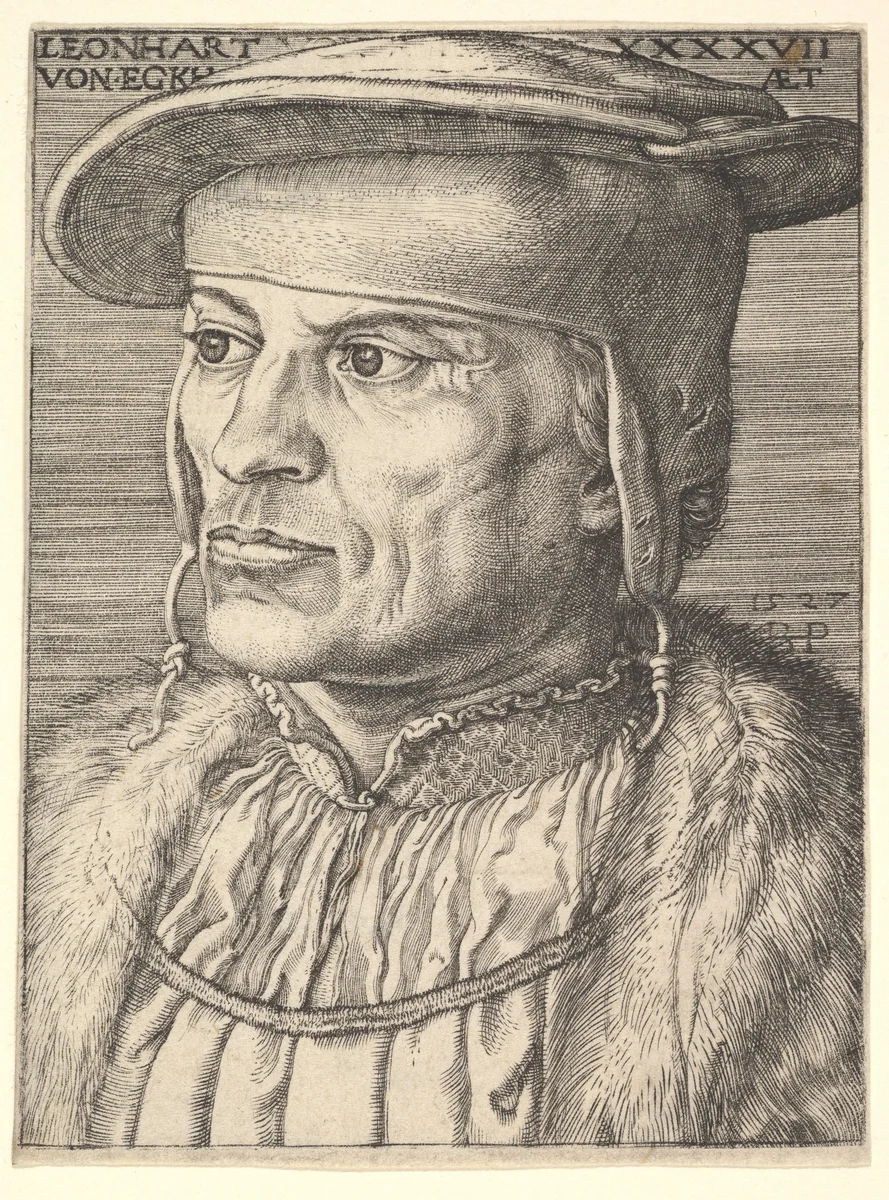 Leonard von Eckh by Barthel Beham, print, 1527