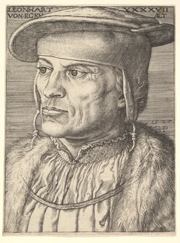 Leonard von Eckh by Barthel Beham, print, 1527