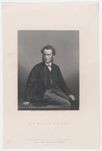 John Everett Millais, Esq., A.R.A., from "Illustrated News of the World" by Daniel John Pound, print, 1859
