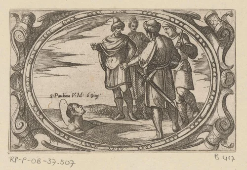 H. Paulina by Antonio Tempesta, print, 1565-1630