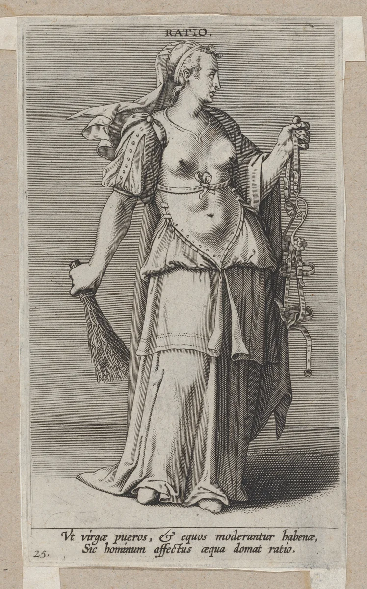 Ratio, from "Proposopographia" by Philips Galle, print, 1580-1595