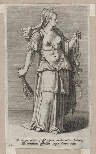 Ratio, from "Proposopographia" by Philips Galle, print, 1580-1595
