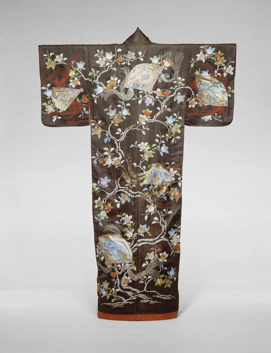 Furisode by Japan, textile, 1801-1900