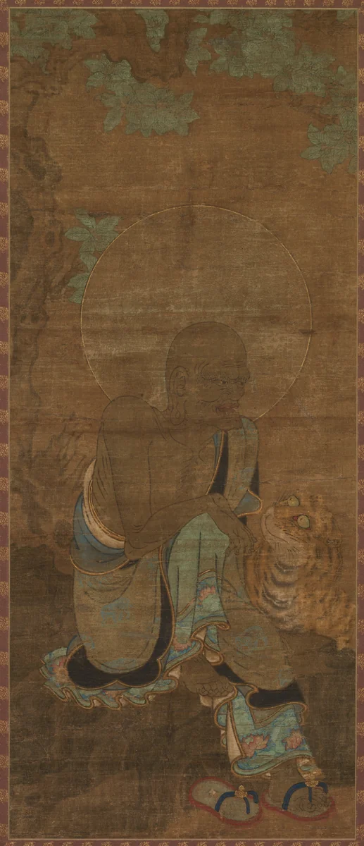 Rakkan (Arhat) by Unknown, painting, 1300-1399