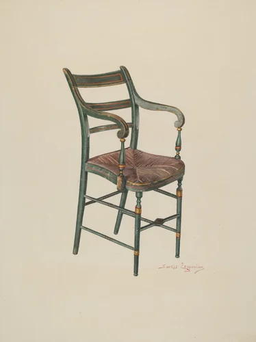 Dining Room Chair by Sarkis Erganian, index of american design, 1940