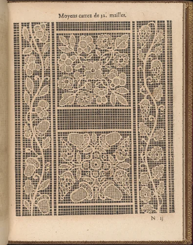 La Pratique de l'Aiguille, page 49 (recto) by Matthias Mignerak, book, 1605