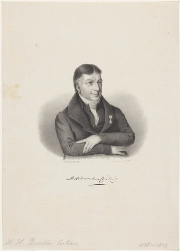 Portret van Hendrik Herman Donker Curtius by anonymous, print, 1822-1845