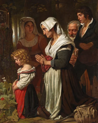 Godsvrucht by Cornelis Kruseman, painting, 1823