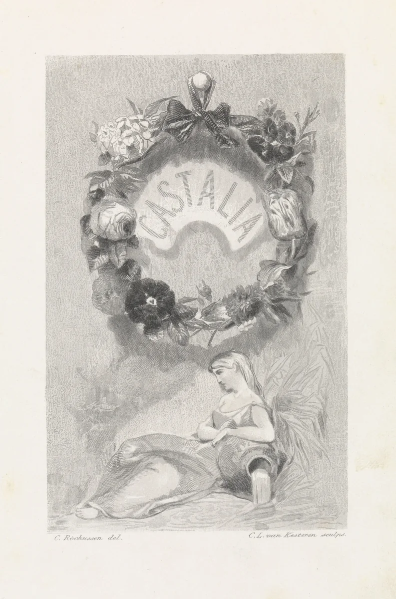 Illustratie voor het jaarboek Castalia by Christiaan Lodewijk van Kesteren, print, 1867