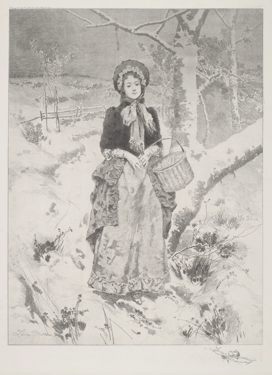 Girl in Peasant Costume by Leon Moran, print, 1888