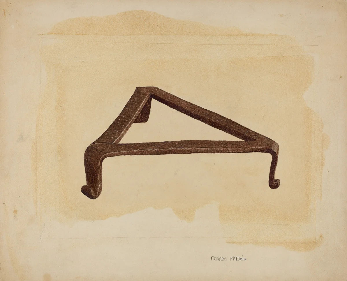 Trivet by Charles McLoin, index of american design, 1935-1942