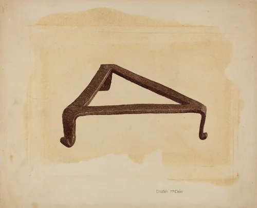 Trivet by Charles McLoin, index of american design, 1935-1942