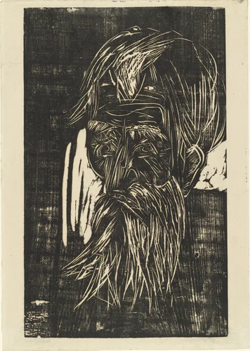 Father Müller (Vater Müller) by Ernst Ludwig Kirchner, print, 1918