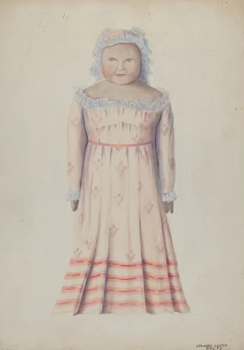 Wax Doll by Edward L. Loper, index of american design, 1936