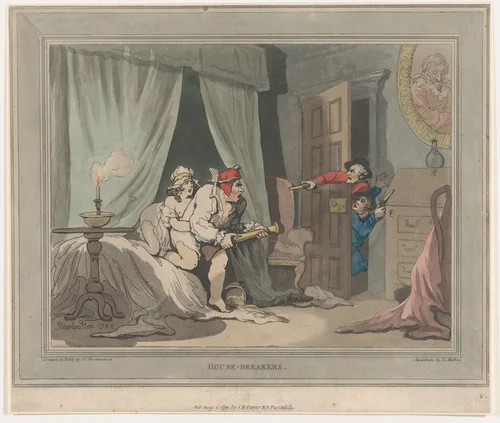 House-Breakers by Thomas Rowlandson, print, 1791
