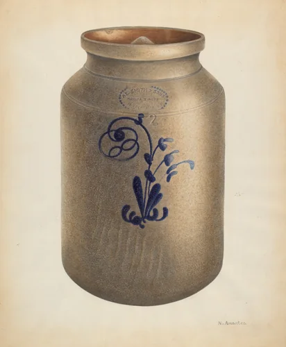 Cookie Jar with Cover by Nicholas Amantea, index of american design, 1938